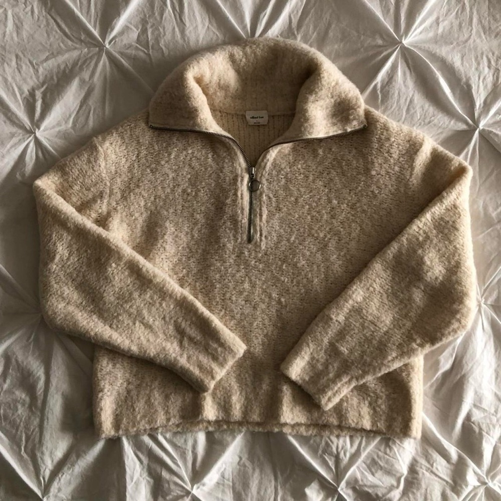 wilfred free quarter zip sweater